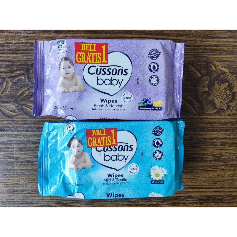 Tissue Basah Cusson Baby Tisu Basah Cussons Baby wipes 50's (beli 1 gratis 1)