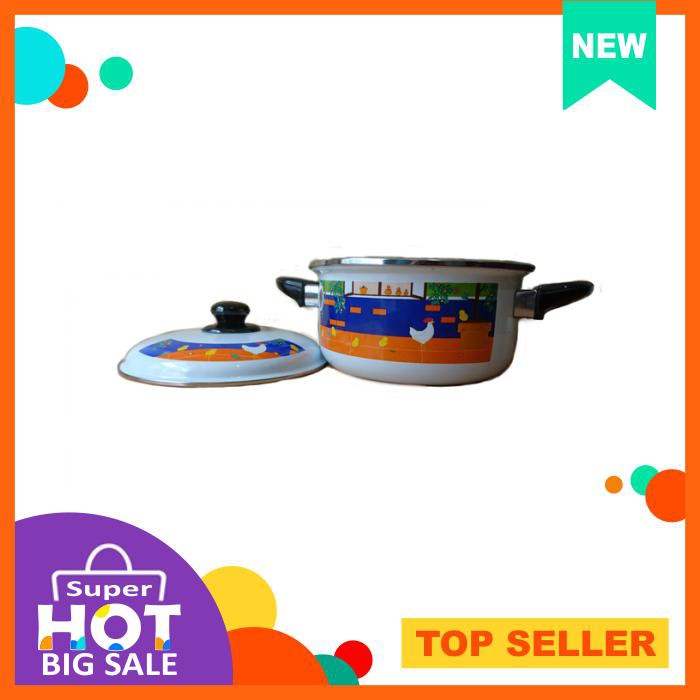 Panci Enamel Putih 22 Cm