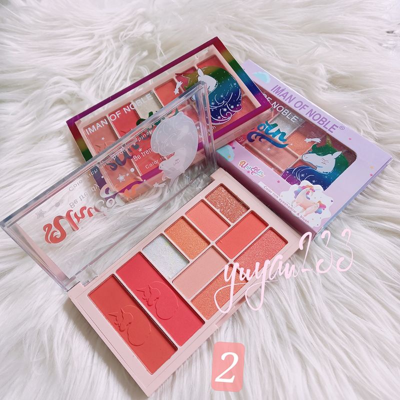 PROMO!!!EYESHADOW&amp;BLUSHER UNICORN IMAN OF NOBLE 6662