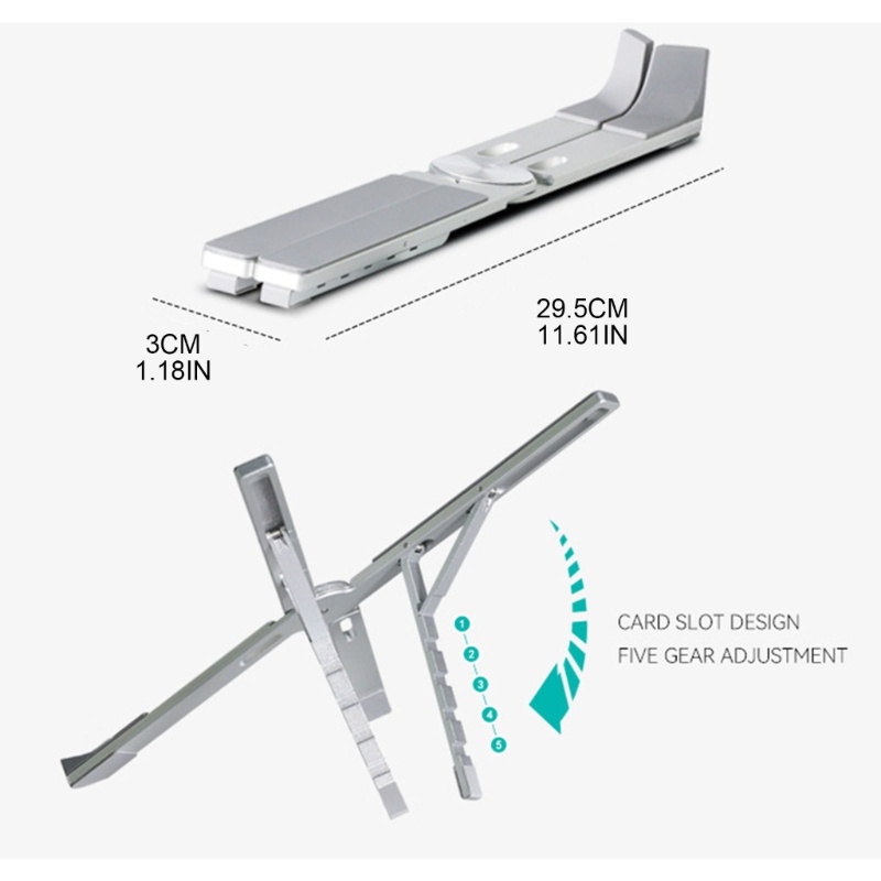 Zzz Stand Laptop Macbook Pro Air Mini Bisa Dilipat / Diatur