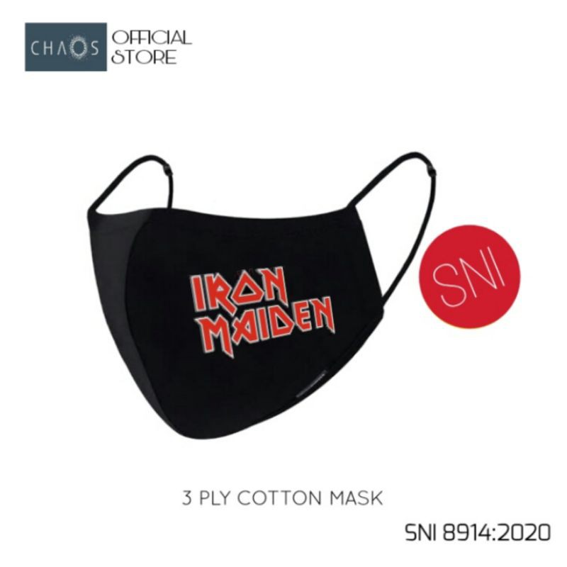 Masker Kain 3 Lapis / IRON MAIDEN | MASKER KAIN 3 LAPIS IRON MAIDEN