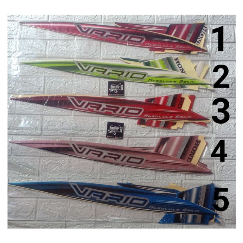 STIKER STRIPING LIS BODY MOTOR HONDA VARIO OLD 110 TAHUN 2008-2009
