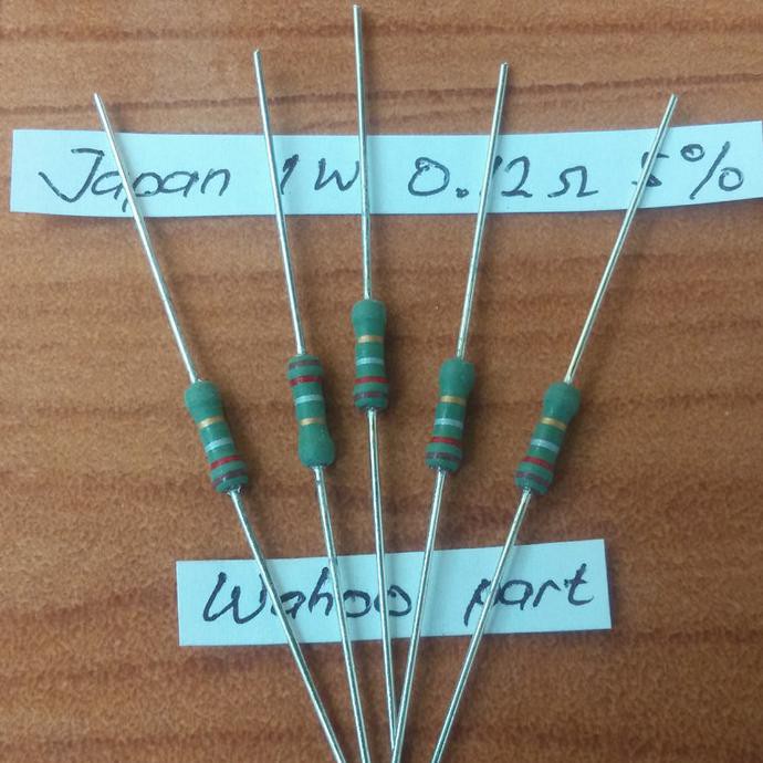 Resistor 0,12 Japan 1Watt 5% Wahooo Ayo Beli