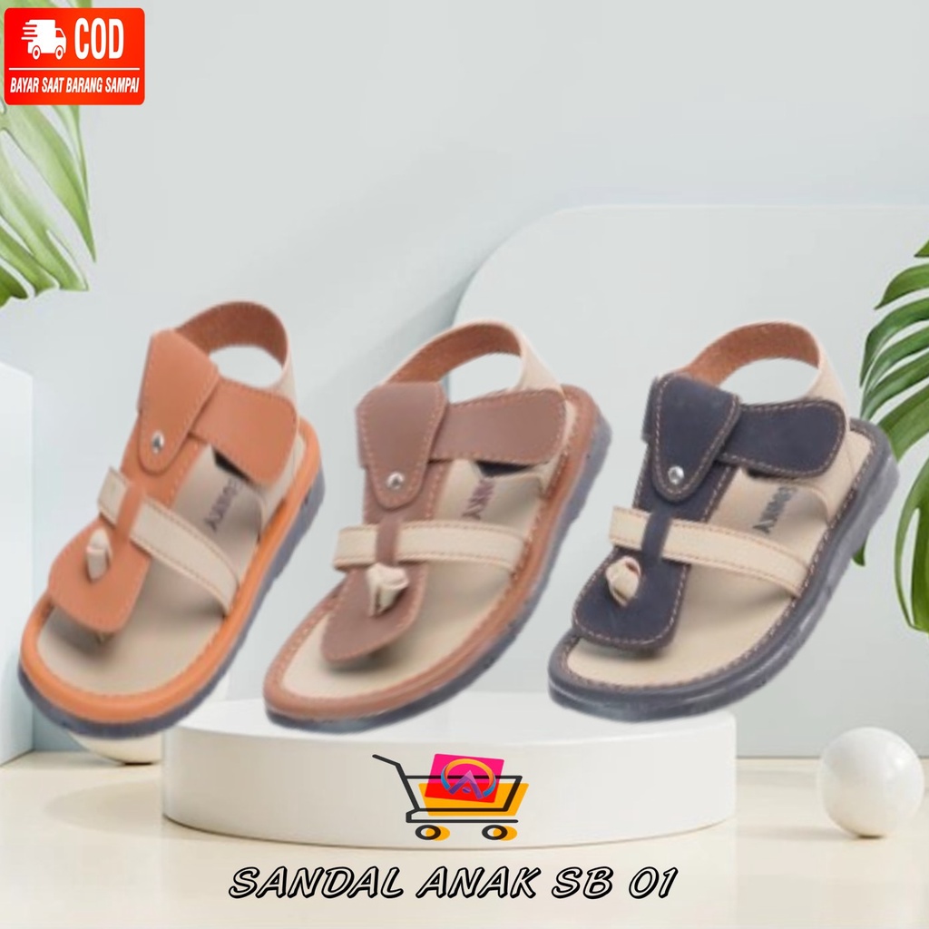 Sandal Sendal Jepit Anak Laki Laki Casual Keren Tali Belakang Kekinian Umur Ukuran 26 27 28 29 30 Se