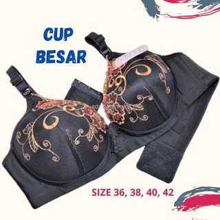 Bra Bh Wanita Dewasa Bh FF Huang Bordir Bh Busa Tanpa Kawat Bh Bordir