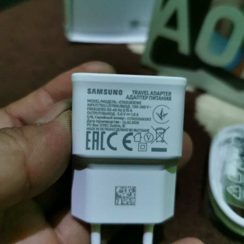 Charger Samsung Bekas A01 Original Mulus bawaan hp
