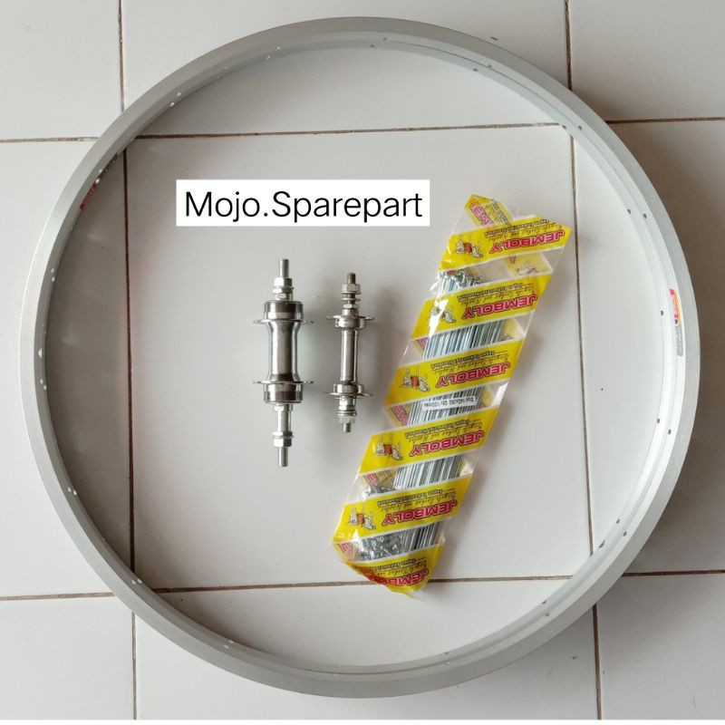 Paket Velg Ruji Hub L36 Sepeda 26 MTB 1 Set Depan dan Belakang