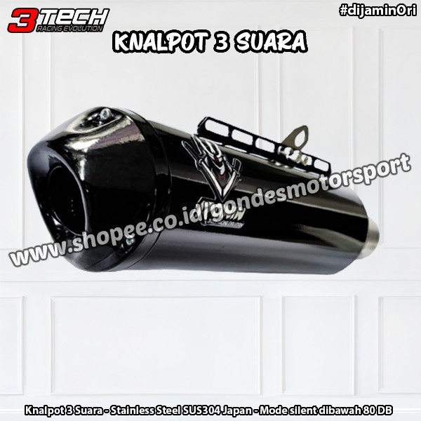 Knalpot Ronin Hanzo 3 Suara Next Gen 150 - 160 cc