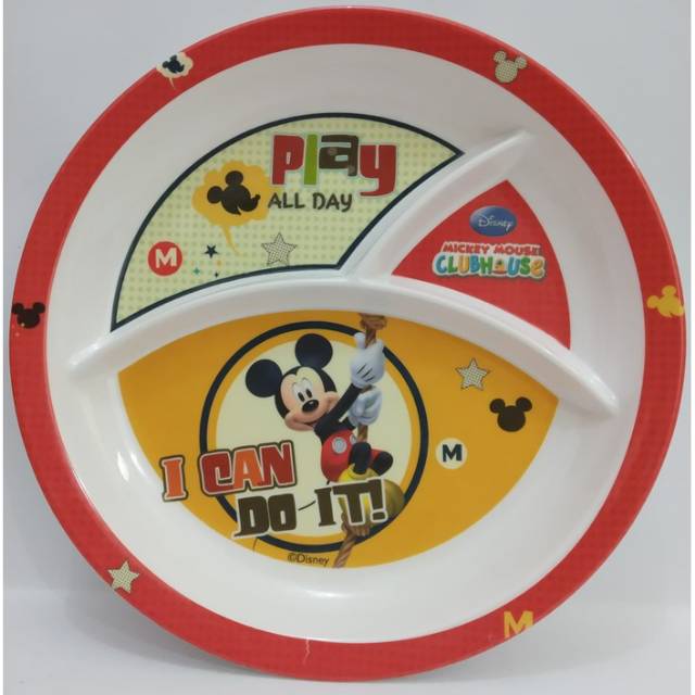 Piring Makan Melamin Karakter 3 SEKAT