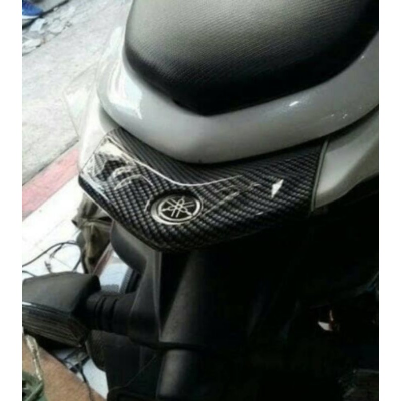 Cover Tutup Lampu Stop Aerox Nemo Karbon Cover Duck tail Belakang Aerox