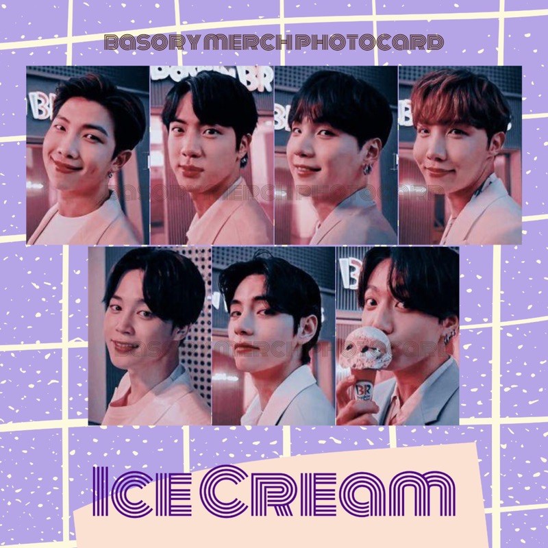 [READY STOCK] BTS PHOTOCARD 7PCS BASKIN ROBBINS 2 KPOP