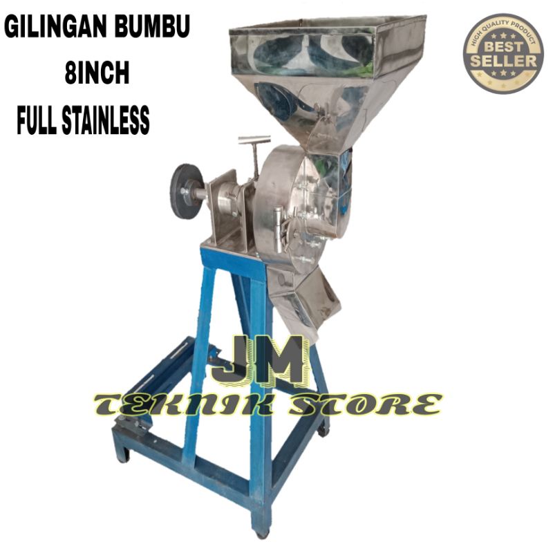 Mesin Gilingan Bumbu Basah Dan Rempah-Rempah 8Inch