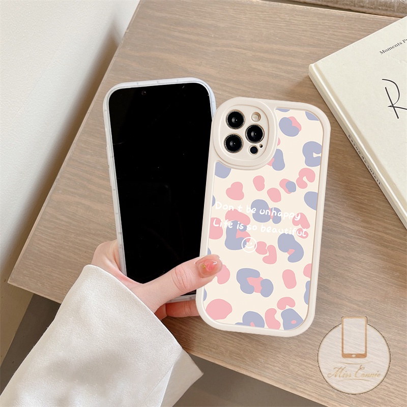 IPHONE Case Motif Print Leopard Kompatibel Untuk Iphone11 13 12 14 Pro Max7 8 6 6s Plus XR X XS MAX 7Plus 8Plus SE 2020 Biru Ungu Leopard shockproof Silicone Phone Case Cover