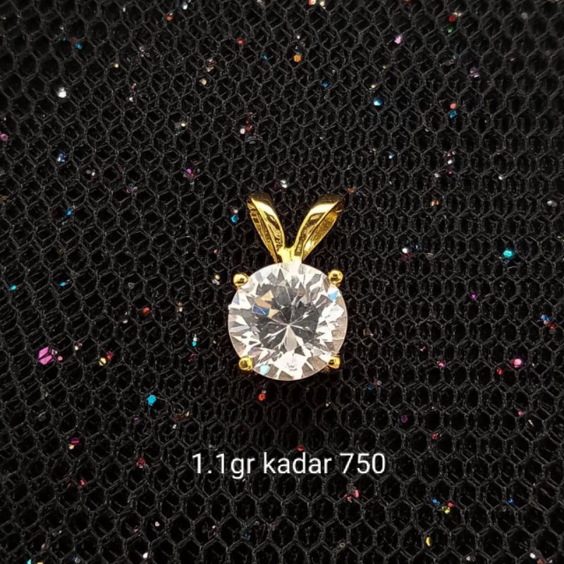 Liontin Emas 17 K - 1.1gr Kadar 750 - 2280