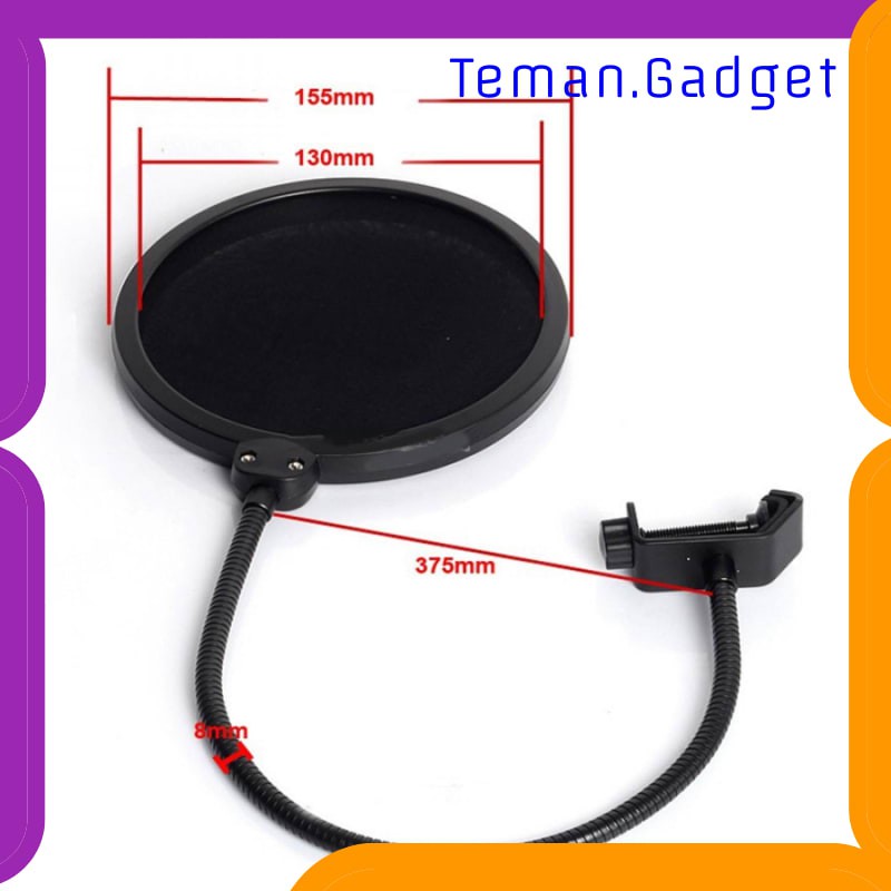 TG-BD078 TaffSTUDIO Pop Shield Filter Mikrofon Dual Layer BOP - MPF-6