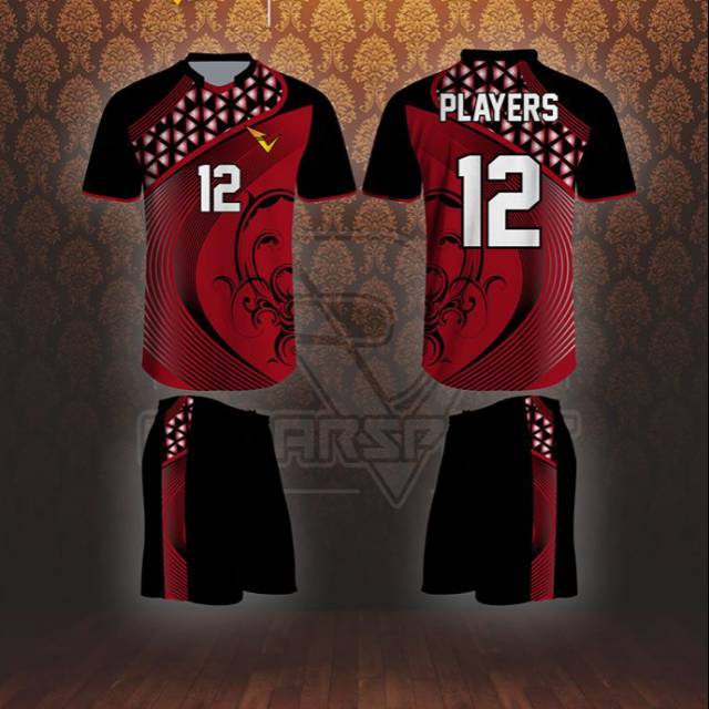 Art C1 - Kostum Volley/Kostum Voli/Baju Volley/ Baju Voli Desain Elegan