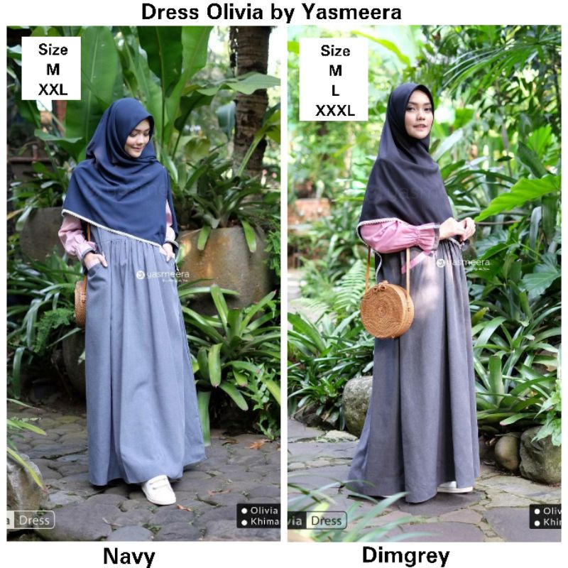 Dress Olivia -Hanya Dress- Gamis Pesta Syari Cantik by Yasmeera