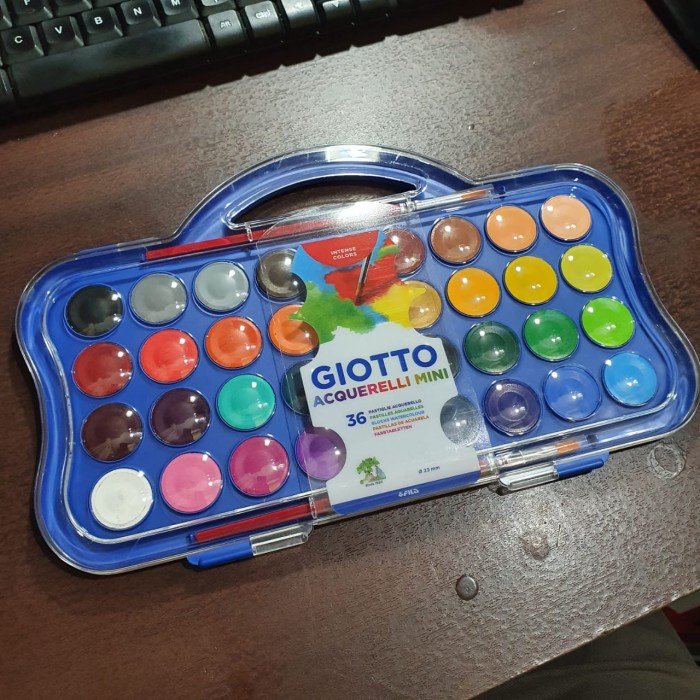 

(TERLARIS) CAT AIR KERING 36 WARNA GIOTTO/GIOTTO ACQURELLI 36 WARNA