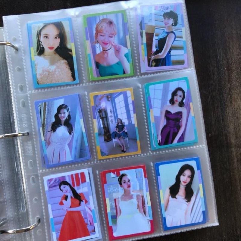 set 9pcs Photocard replika Twice - What is Love replica WIL PC Poca member nayeon tzuyu mina momo da