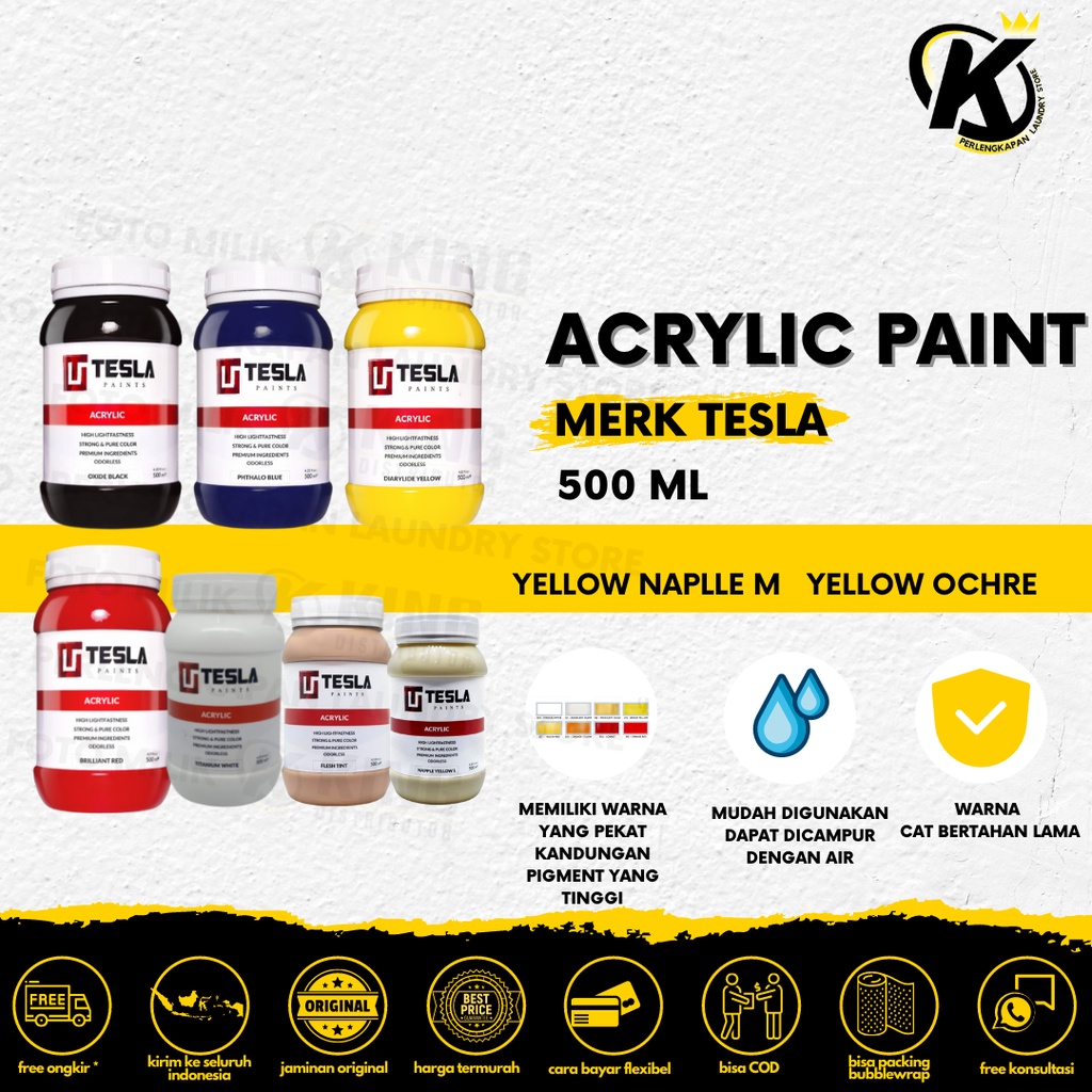 

Cat Akrilik Premium | Premium Acrylic Paint 500 ml TESLA