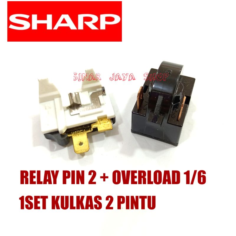 RELAY OVERLOAD KULKAS 2 PINTU SHARP