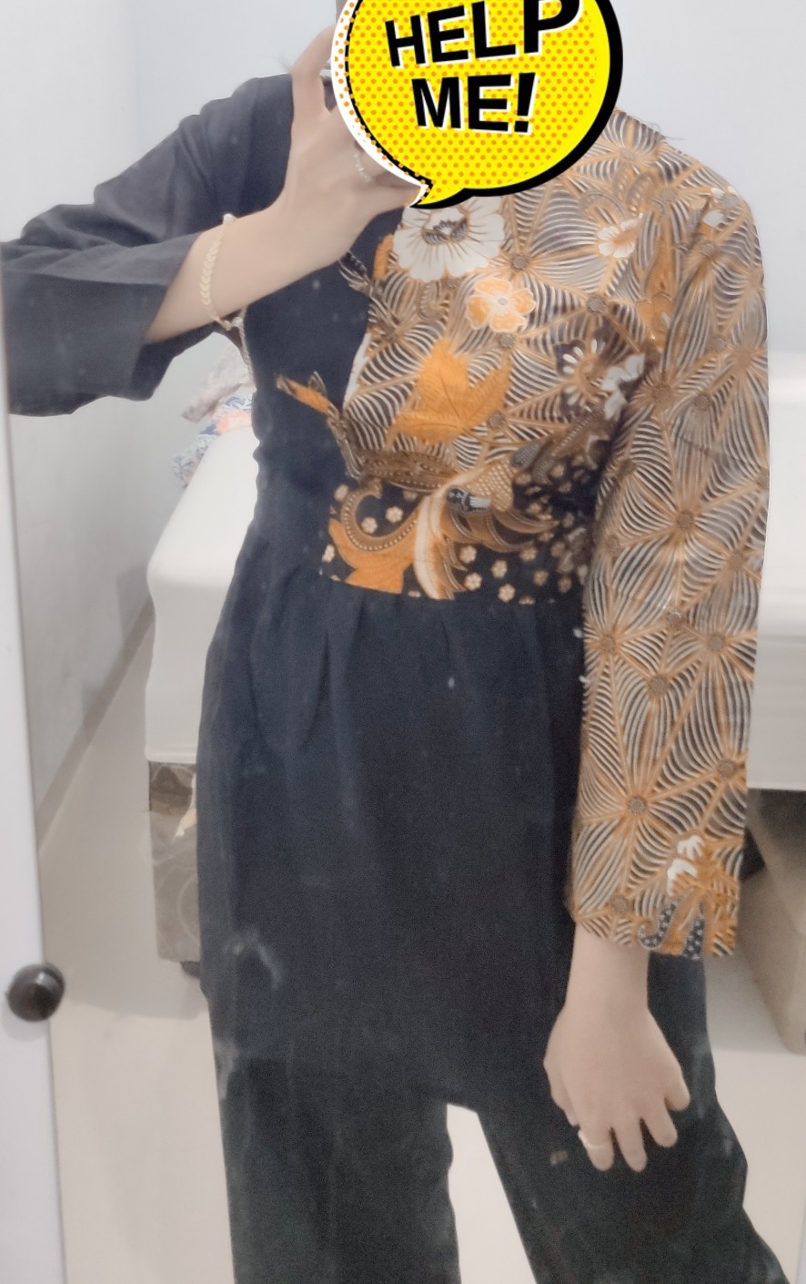 Tey-17 Batik Wanita Asj Sa Hrb026 Kenongo Kemeja Tosca Pendek