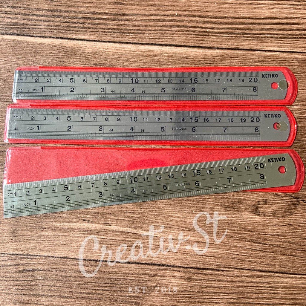 

KENKO Penggaris Besi Tebal 20 Cm Steel Ruler