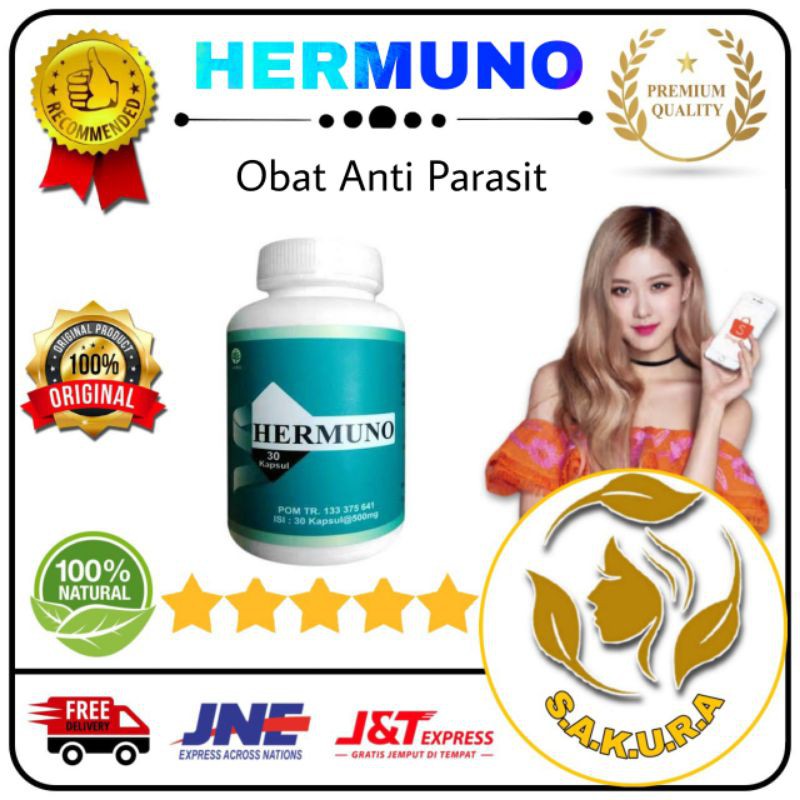 Apoteksakura Hermuno Original Obat Herbal Anti Parasit