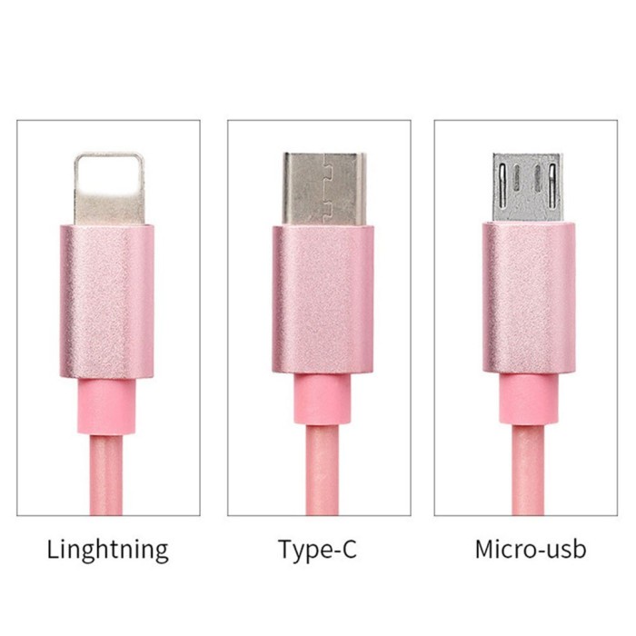 KABEL DATA NY CHARGER PREMIUM KABEL TARIK 3IN1 MICRO TYPE C LIGTNING CABEL CABLE DATA CARGER CASAN CAS CHARGING