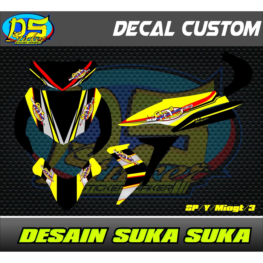 Sticker Decal Mio Soul Gt 125 Motif Thailand Shopee Indonesia