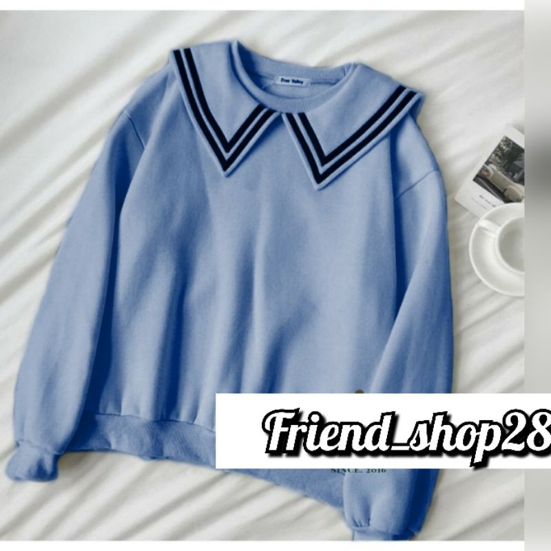 CREWNECK SWEATER WANITA - PULMA TOP SWEATER SWEATSHIRT - FLEECE TEBAL