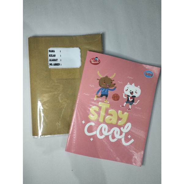 

BUKU TULIS BERSAMPUL COKLAT POLOS + BERSAMPUL PLASTIK