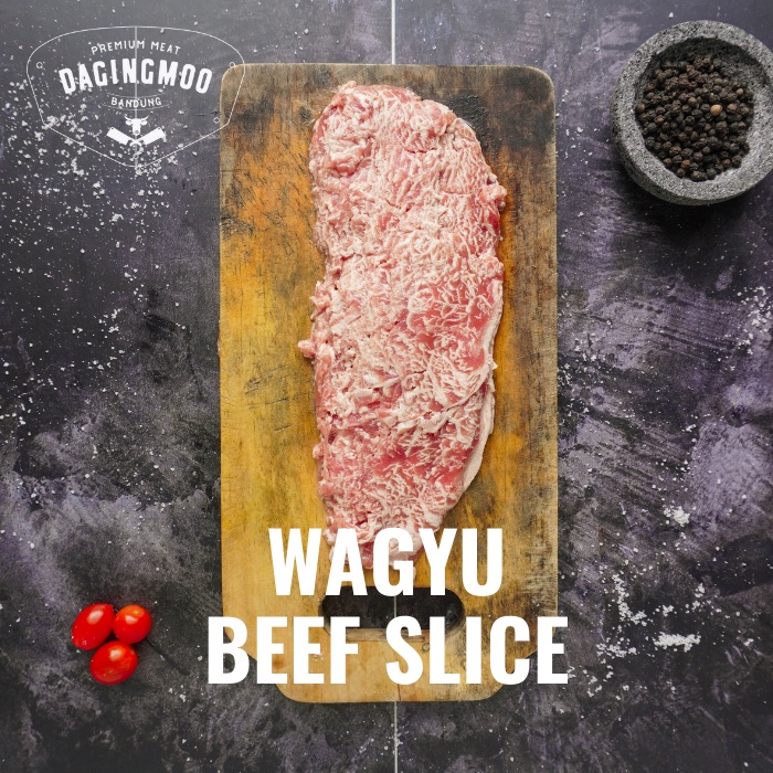 Beef Wagyu Slice Meltique US Premium Impor / Daging Sapi Wagyu Slice Meltik Shortplate 500gr Bandung