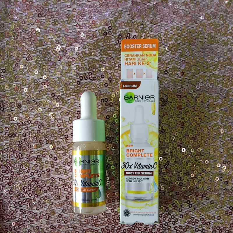 GARNIER Bright  COMPLETE 30X VITAMIN C BOOSTER SERUM [15 ML] @MJ