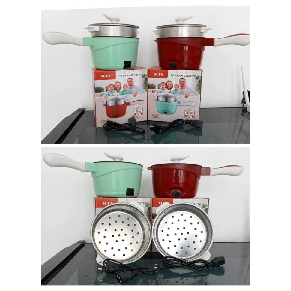 PROMO Panci terbaru Elektrik Fry Pan Panci Listrik Serbaguna Lapisan Stainless Steel multifungsi -GOSALE99