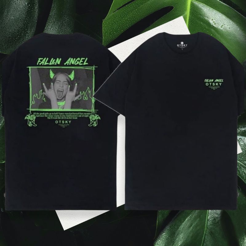 Ready Promo Baju Kaos Pakaian Distro Print Pria OTSKY Billie eilish Wanita Bootleg nyaman populer mu