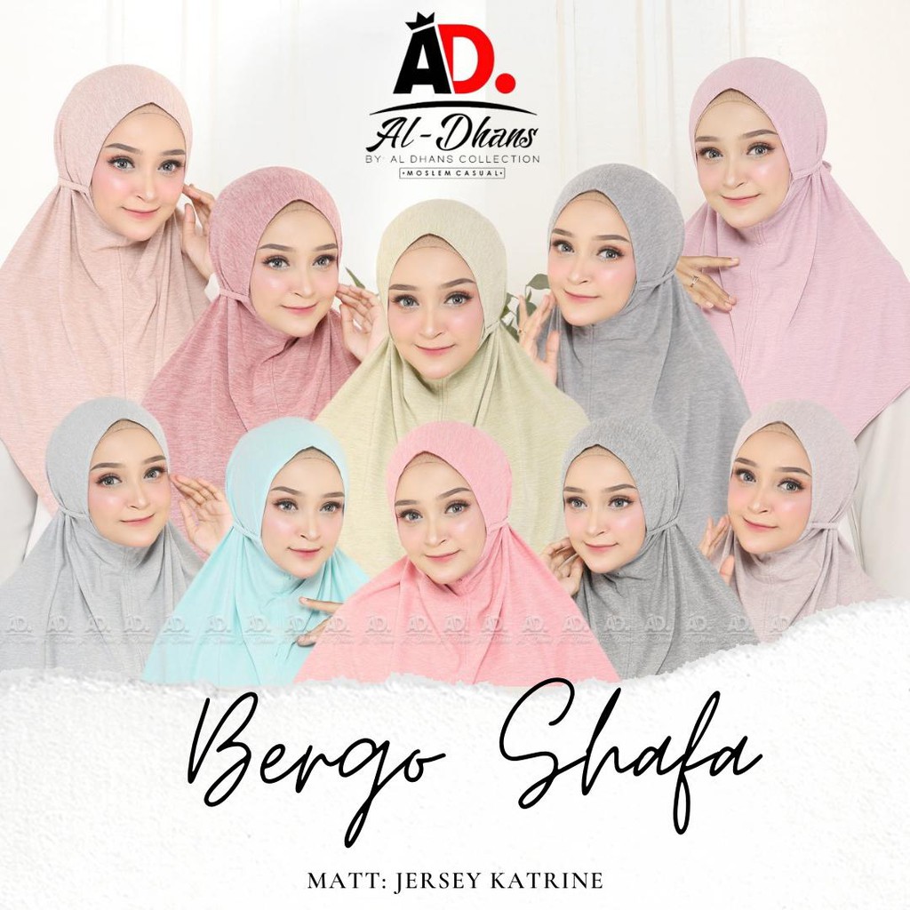 Jilbab Bergo Shafa  Matt Jersey Katrin Original By Al-Dhans