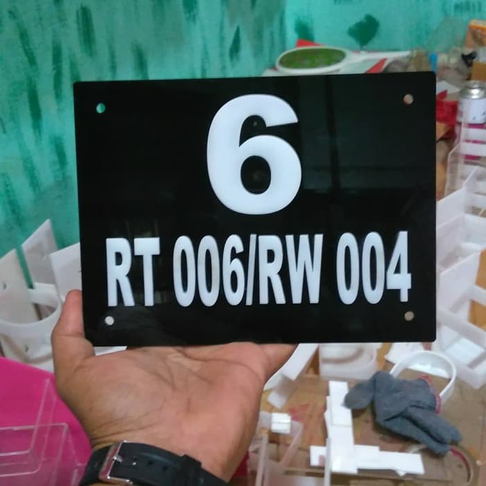 

Langsung Order nomor rumah acrylic 20x15 cm terbaik