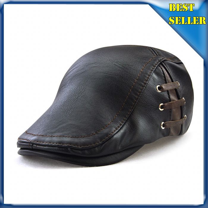 Topi Kulit import Model Copet Pelukis Bassis Topi Kodok TK04