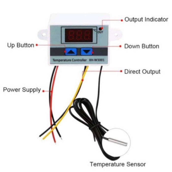 XH-W3001 Thermostat Termostat Digital Controller Kontrol Suhu W3001