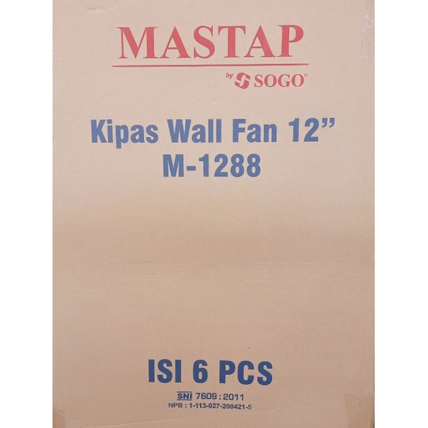 KIPAS ANGIN DINDING/WALL FAN SOGO/MASTAP 12 INCI