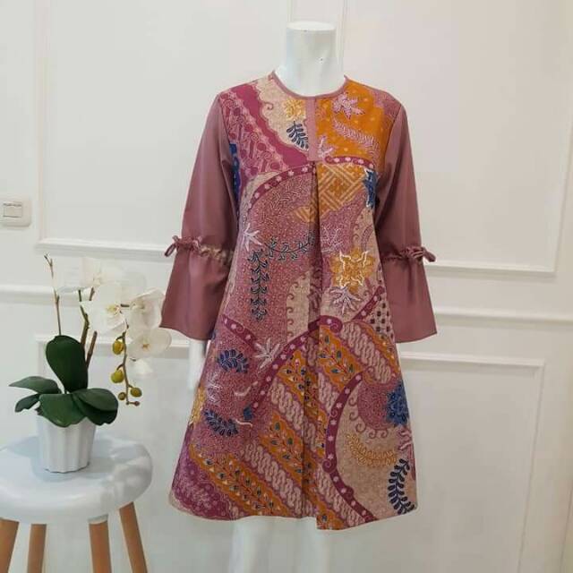 Tunik batik kombinasi katun toyobo