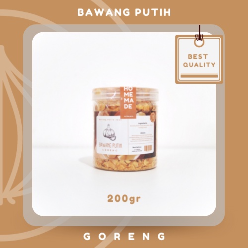 

Bawang Putih Goreng 200g (Home Made)