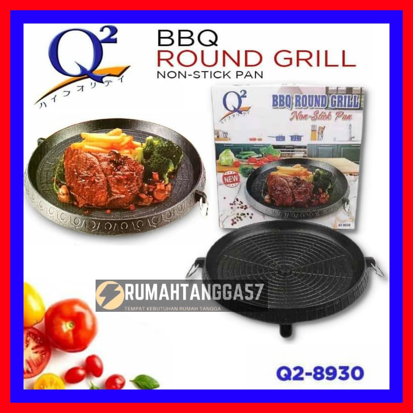 BBQ ROUD GRILL BULGOGI PAN PANGGANGAN BULAT BBQ Q2 8930 ORI Q2