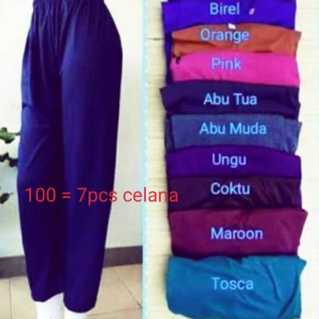 Paket 7pcs celana 100ribu