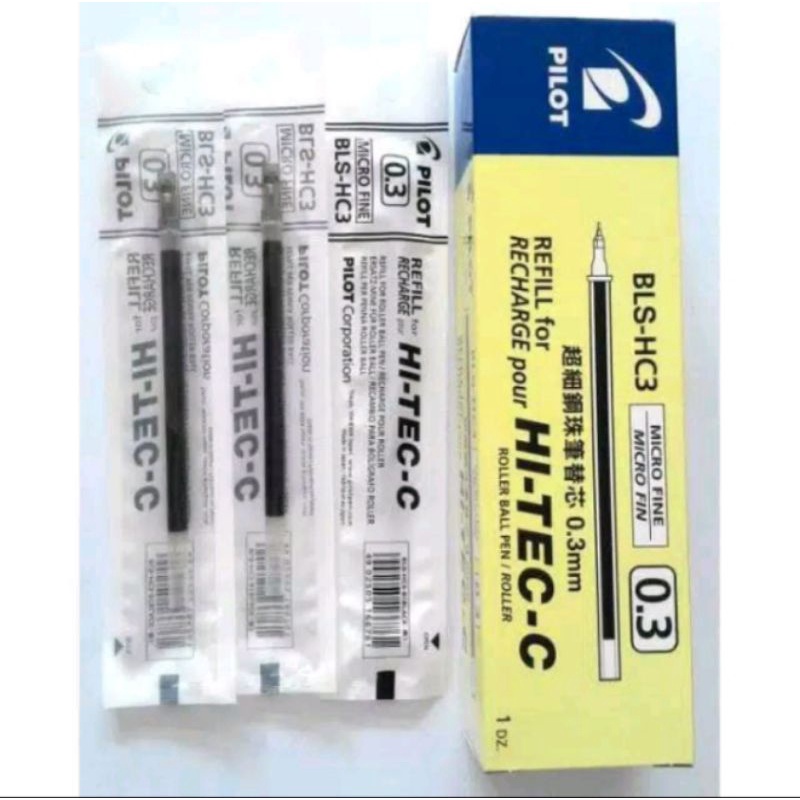 

Refill hitec 0.3 pulpen bolpoin pilot hi-tec c