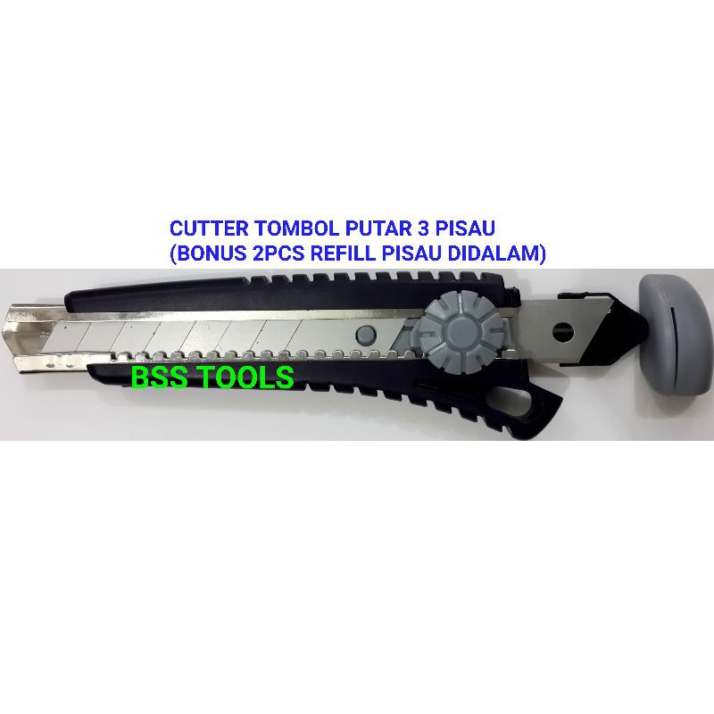 

Cutter Besar Kater Besar 18mm Tombol Putar Pemotong Kertas MC TECH