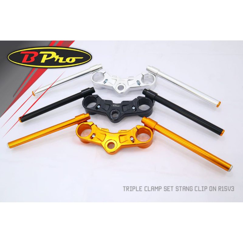 Triple Clamp Segitiga Atas Stang Bpro pnp Yamaha R15 V3 VVA