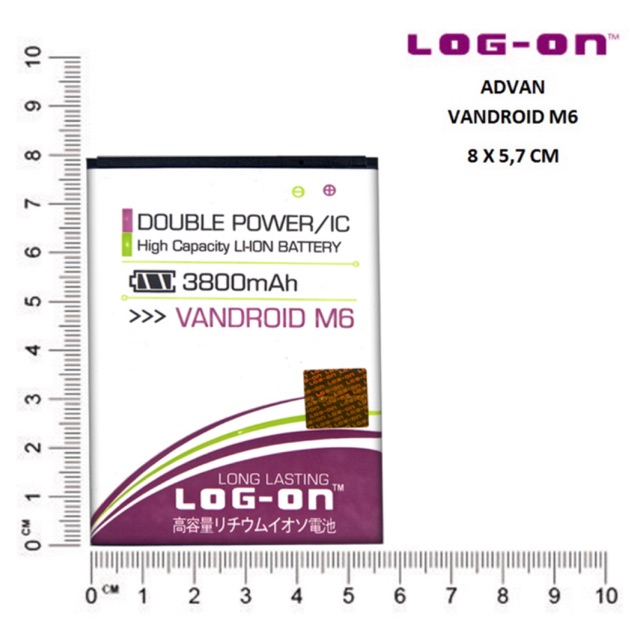 BATERAI LOGON ADVAN VANDROID M6/ BP-50AA/ S5E NEW DOUBLE