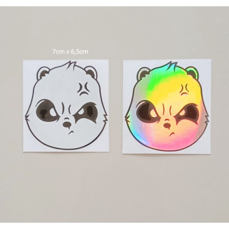 sticker panda cutting lucu sticker motor, laptop
